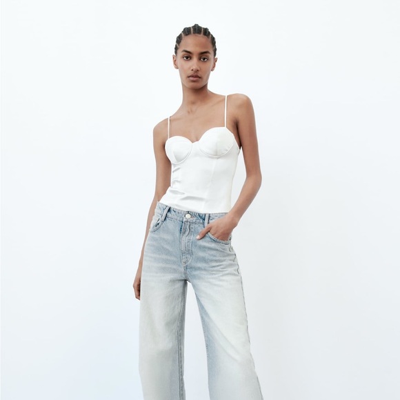 Corset satin bodysuit Zara - Picture 1 of 5